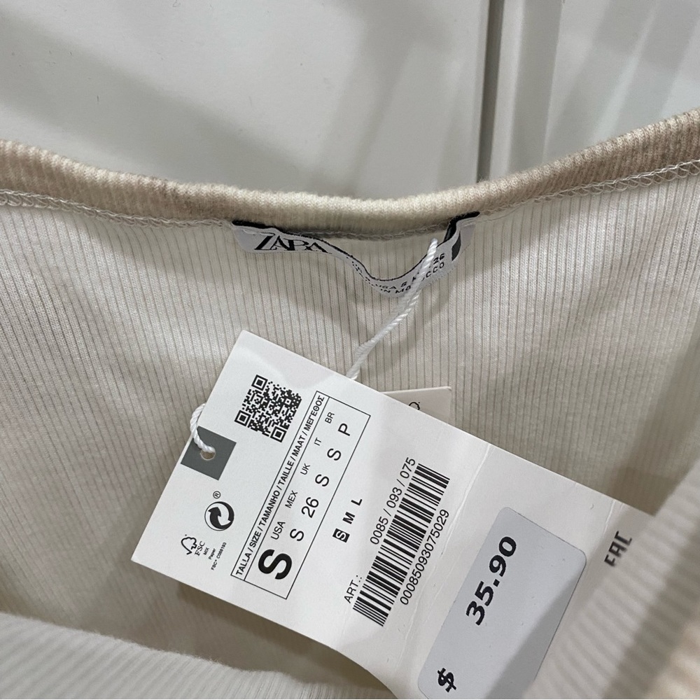 Zara cotton ribbed tie dye tank dress - Picture 5 of 7